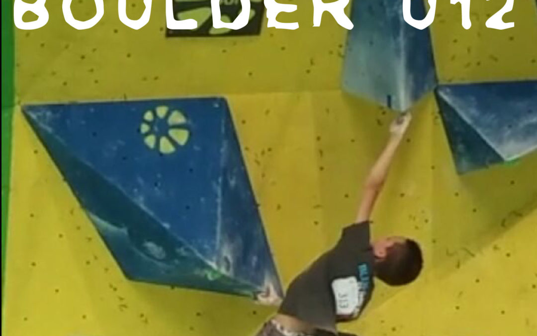 Riccardo Ripani vice Campione Italiano U12 Boulder 2017